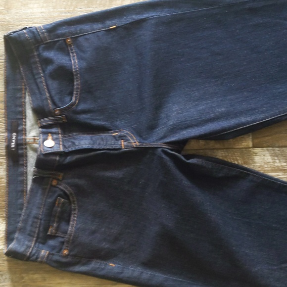 J Brand "Cigarette Leg" straight jeans style #814C032 pure darkwash 31x34.5L - Picture 4 of 13